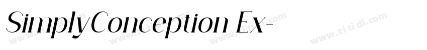 SimplyConception Ex字体转换